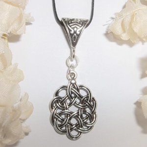 Silver Celtic Knot Necklace Jewelry Gift Idea 6545